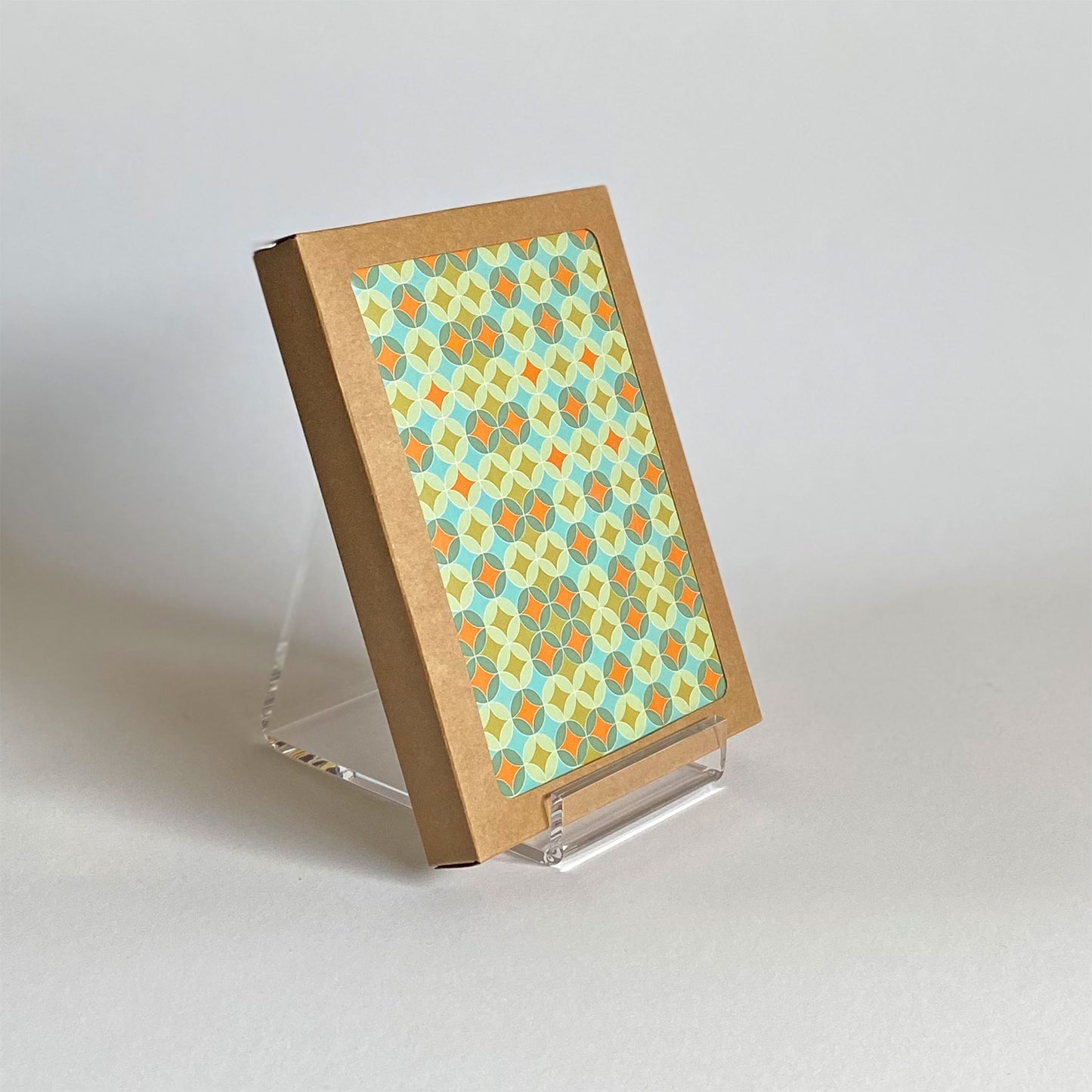 Productafbeelding, foto wenskaart "met stip en ster" gepresenteerd in zijn 10-Pack verpakking