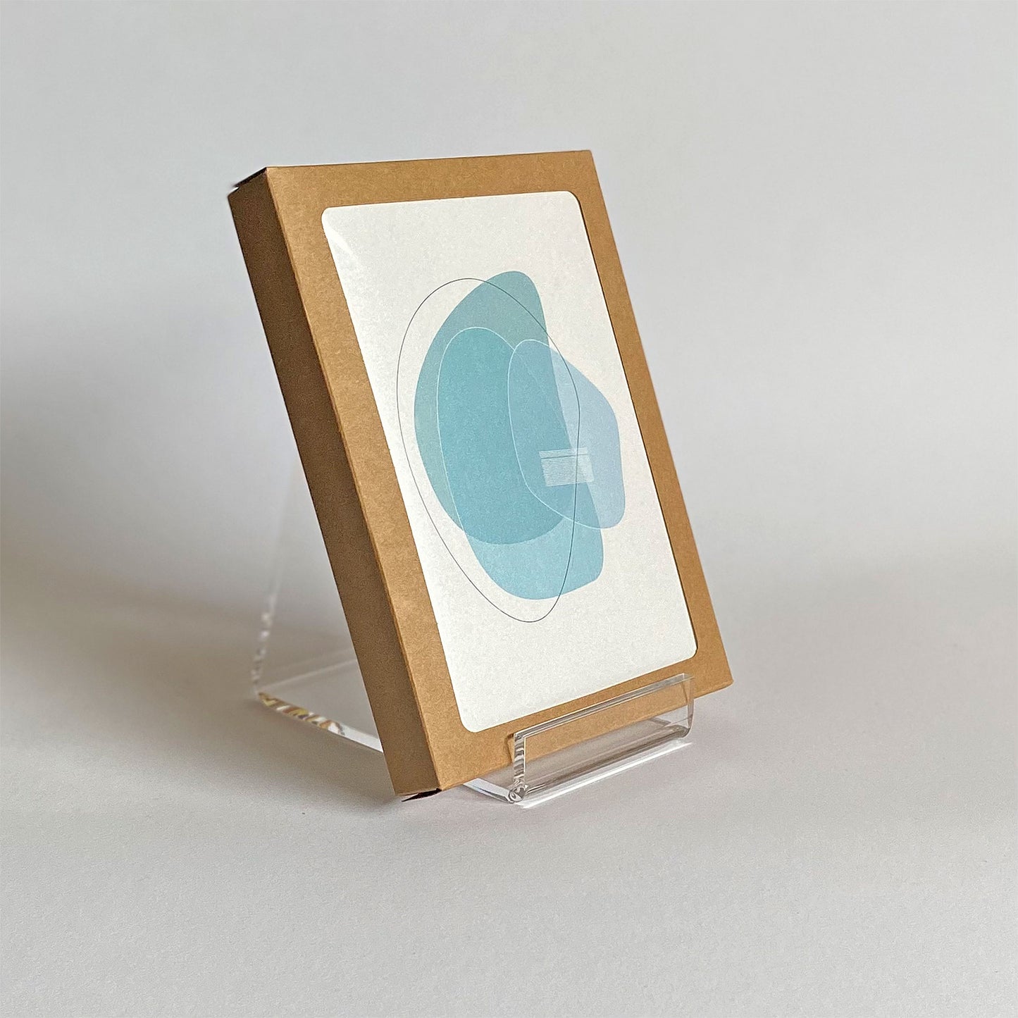 Productafbeelding, foto wenskaart "wensen in vorm 2" gepresenteerd in zijn 10-Pack verpakking