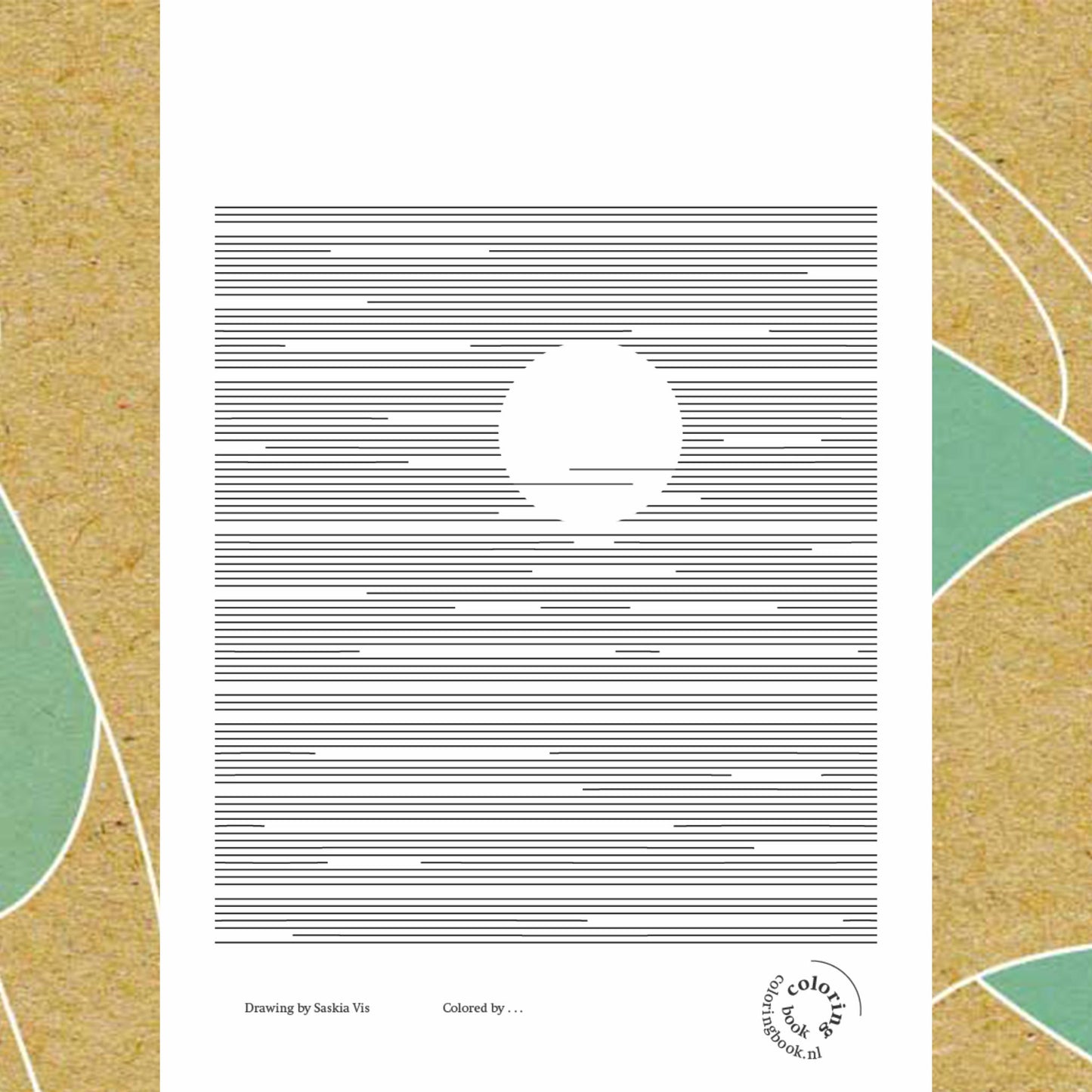 Productafbeelding, gratis te downloaden coloring page 'Geen wolkje aan de lucht' Download nr. 4