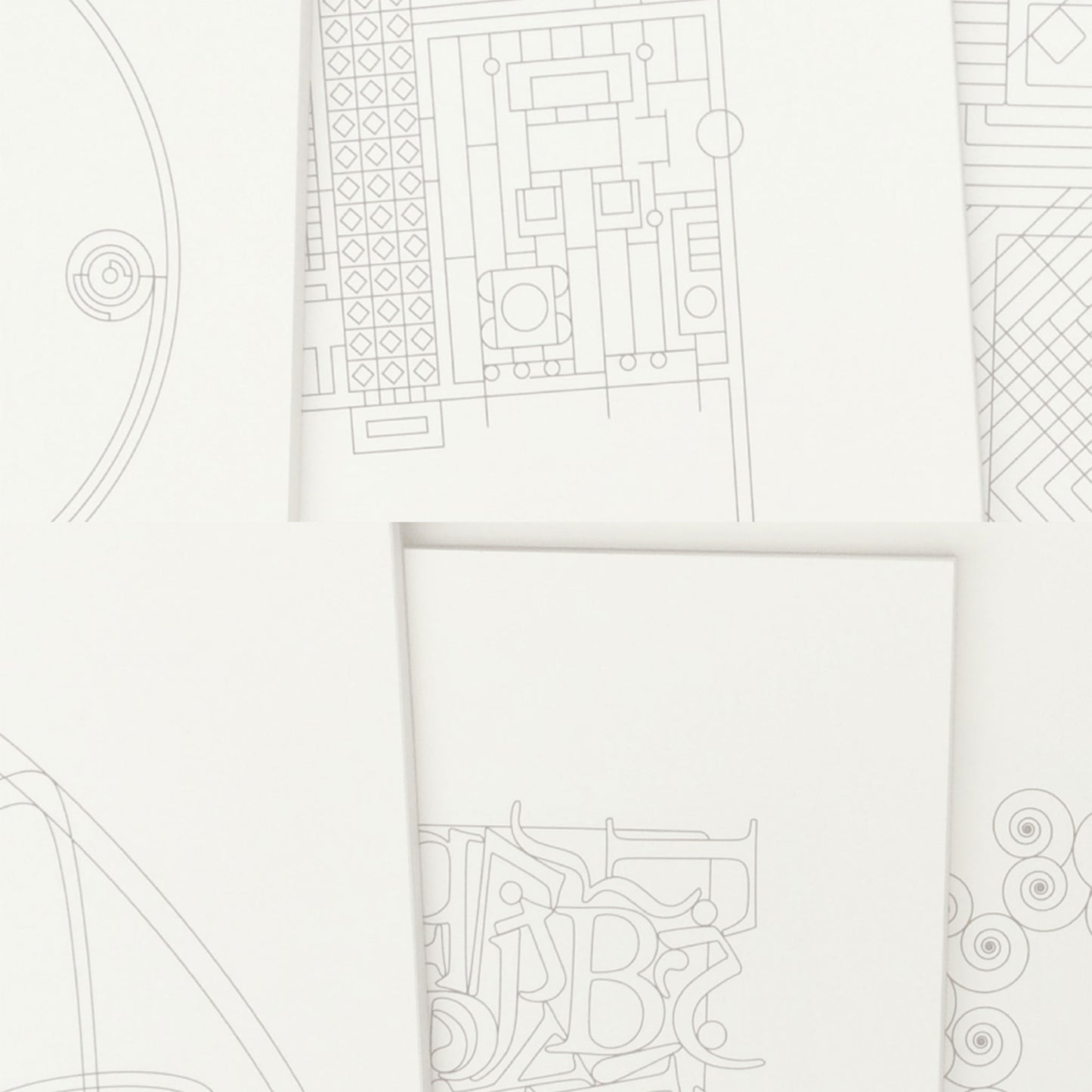Productafbeelding, een overzichtsfoto, een compilatie van een aantal gratis te downloaden coloring pages