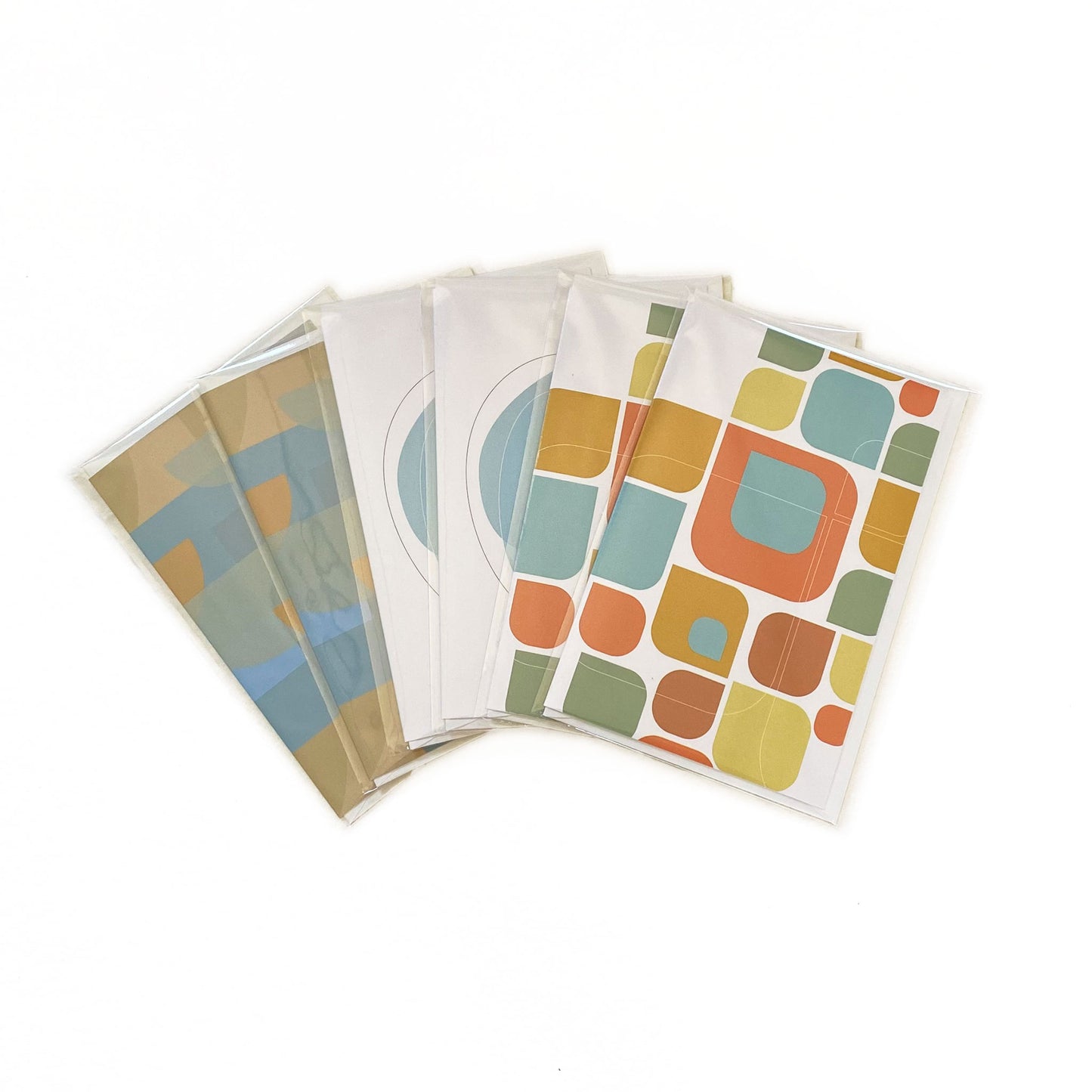 Productafbeelding, foto wenskaarten set "bundel combi-compleet 1 (6x)" alle in hun verpakking