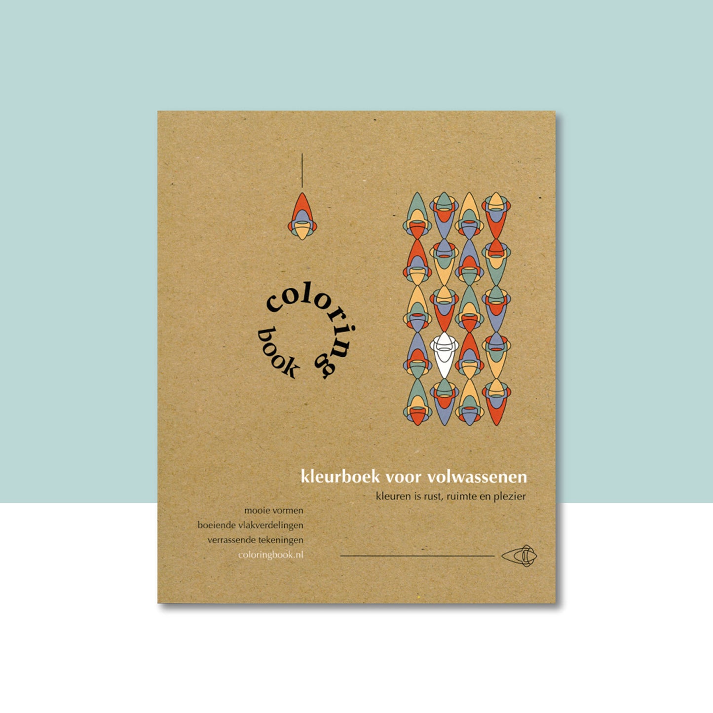 Productafbeelding, "(modern dutch) coloring book" nummer 1, met de voorzijde van het omslag in beeld