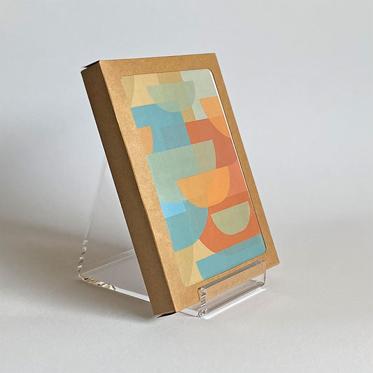 Productafbeelding, wenskaart "vorm mozaïek 3", de voorzijde met een envelop