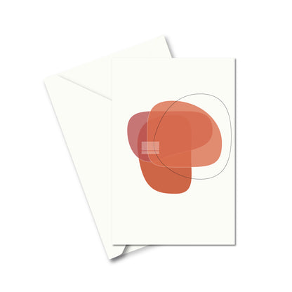 Productafbeelding wenskaart "wensen in vorm 3" voorzijde met envelop