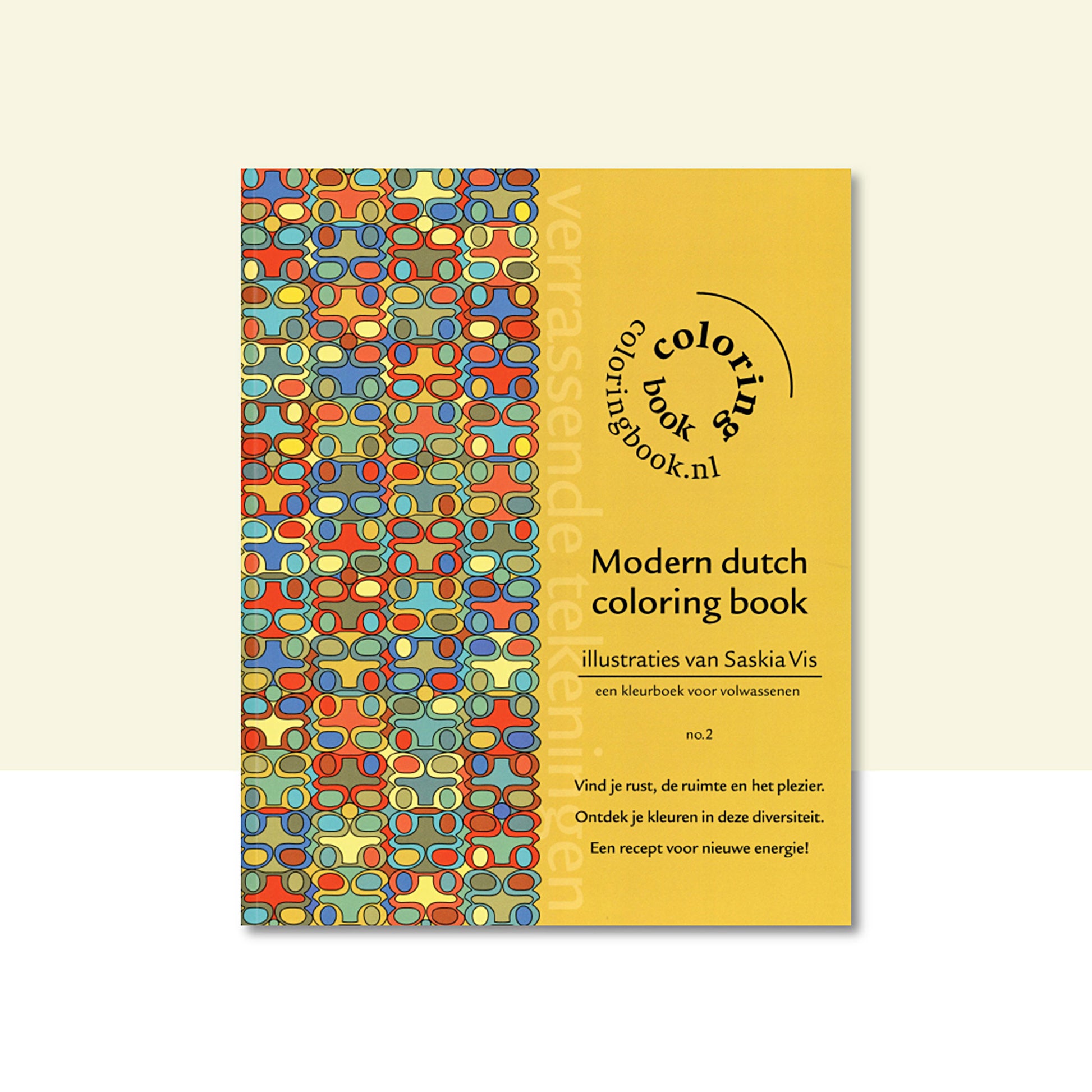 Productafbeelding "modern dutch coloring book" nr.2 met de voorzijde omslag in beeld